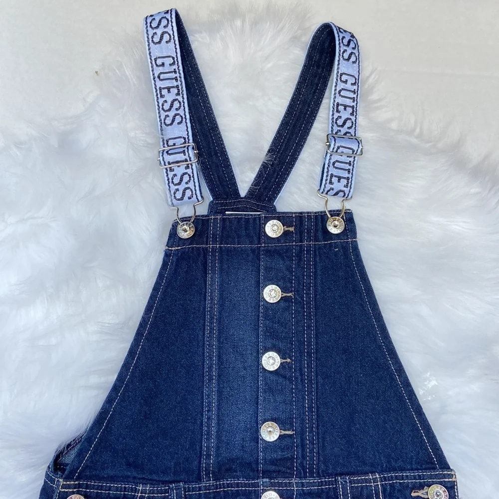 New GUESS Denim Jumper Skirt SZ 10 - Picture 3 of 6